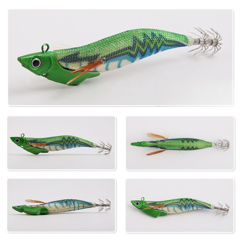 Fishing Equipment Clearance - 1 шт. светящаяся деревянная приманка-креветка для