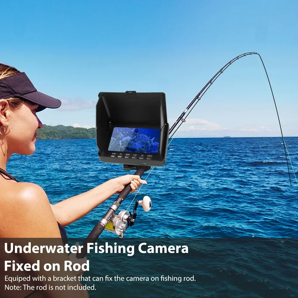 Underwater Fishing Camera - Эхолот 5,0-дюймовый ЖК-дисплей Камера для подводной