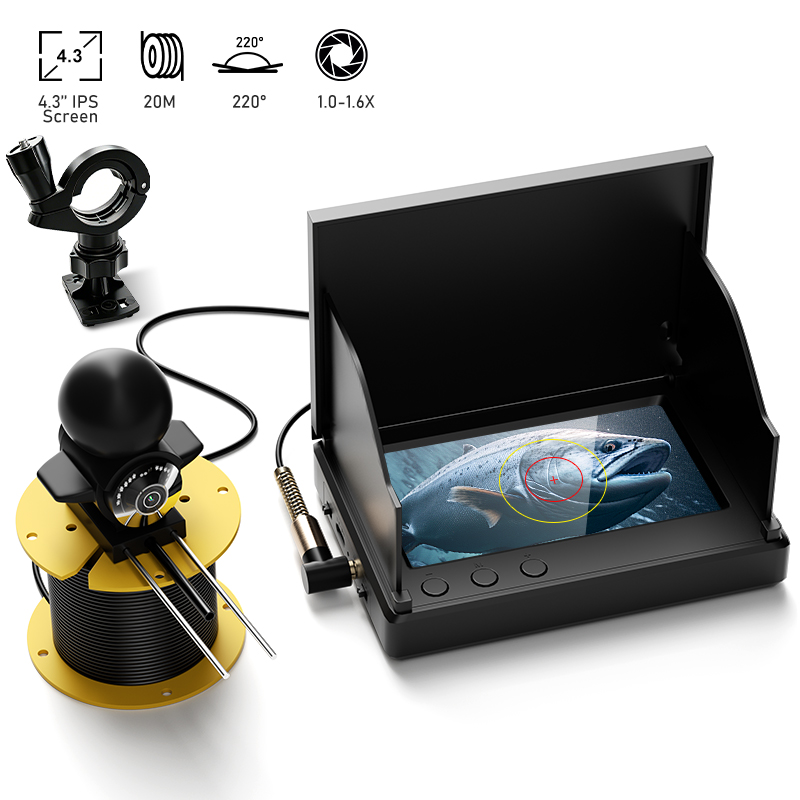 Underwater Fishing Camera - Рыболовная камера с ночным видением, 4,3-дюймовым