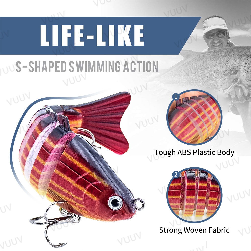 10 шт. многосоставных сегменти – обзор и цена Trout Fishing Lure