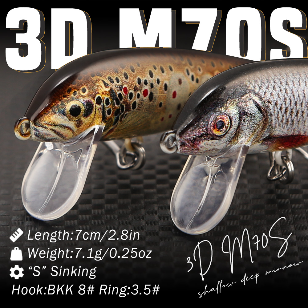 Воблеры B&U Fishing Lures Sink – обзор и цена Trout Fishing Lure