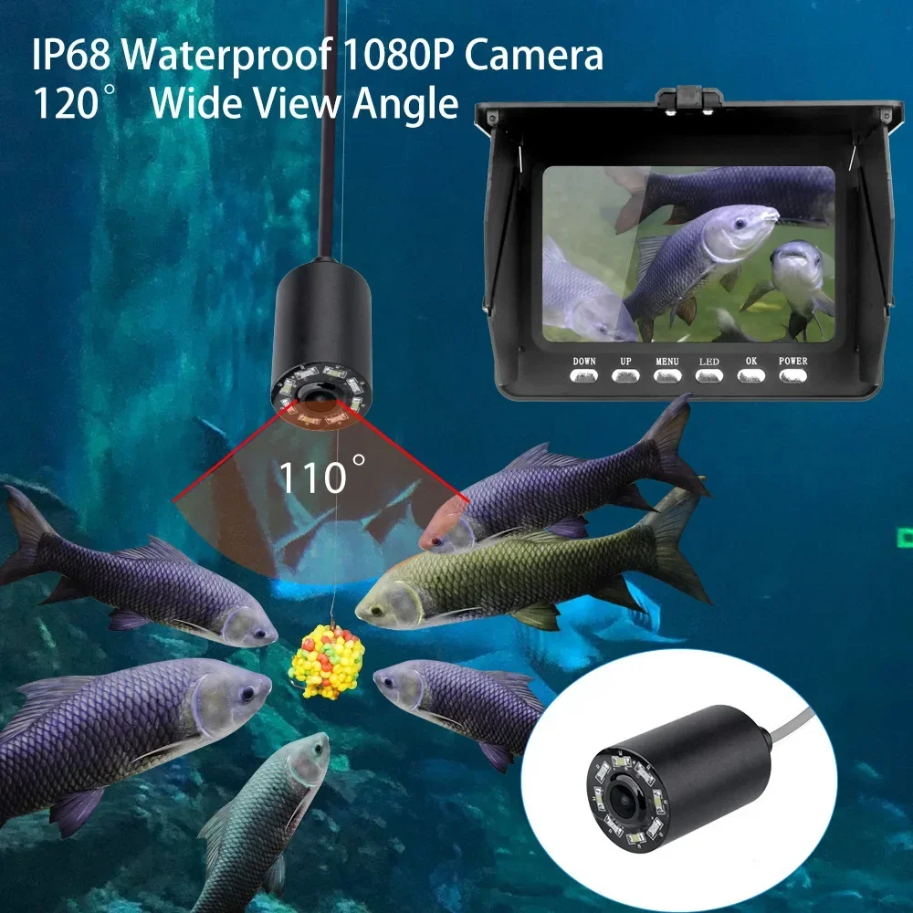 Эхолот 5,0-дюймовый ЖК-дисплей – обзор и цена Underwater Fishing Camera