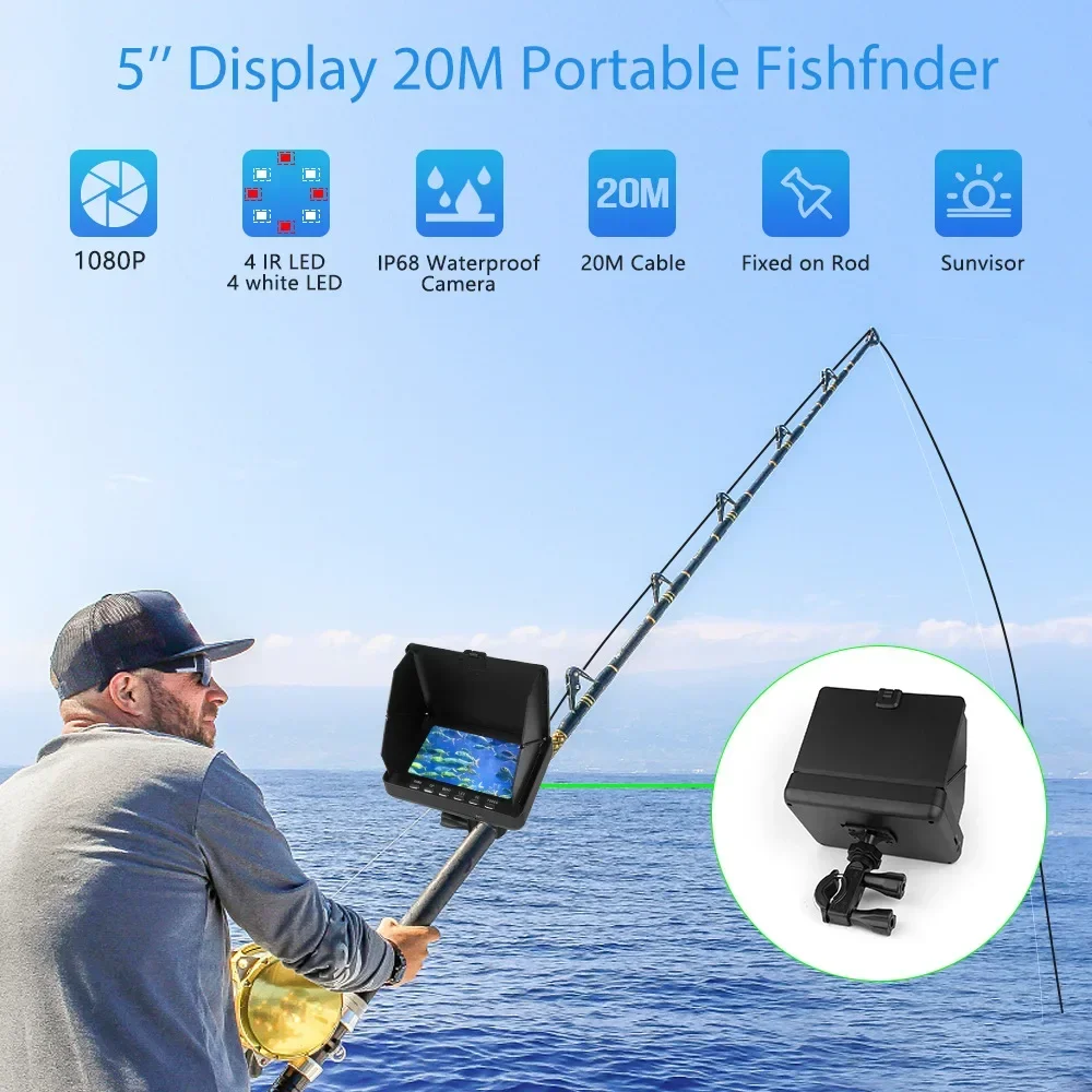 Эхолот 5,0-дюймовый ЖК-дисплей – обзор и цена Underwater Fishing Camera