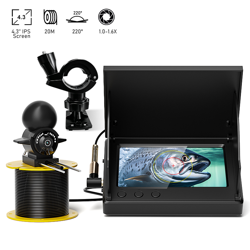 Портативный эхолот с ЖК-диспле – обзор и цена Underwater Fishing Camera