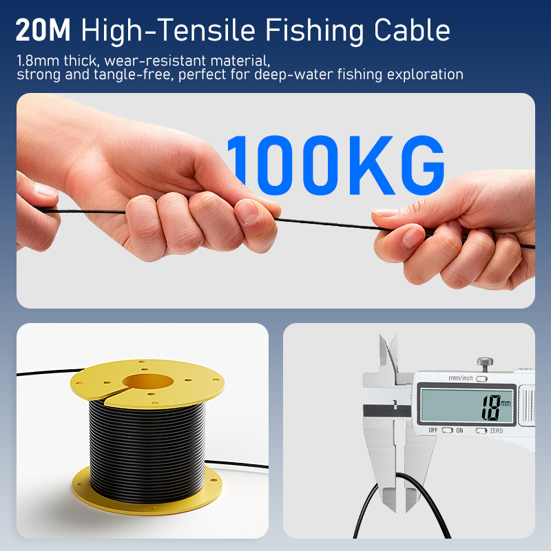 Портативный эхолот с ЖК-диспле – обзор и цена Underwater Fishing Camera