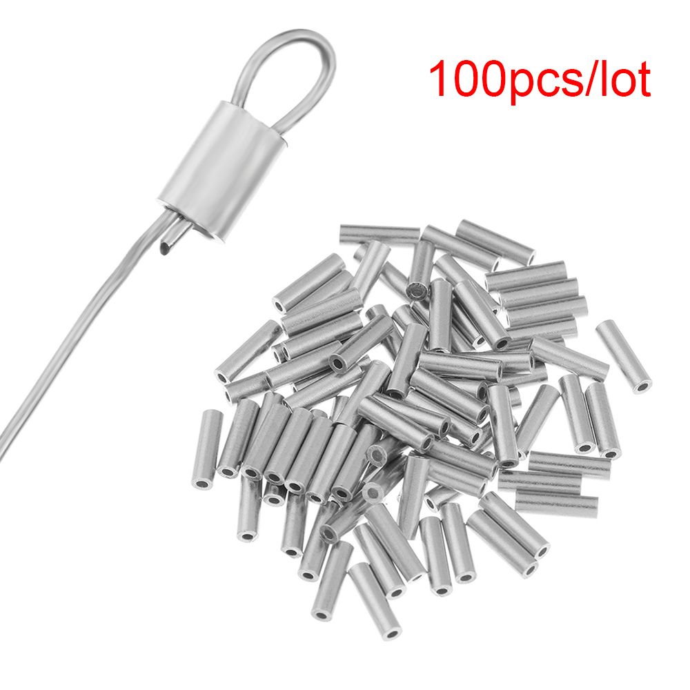 100 шт./партия, обжимные трубк – обзор и цена Fishing Equipment On Sale