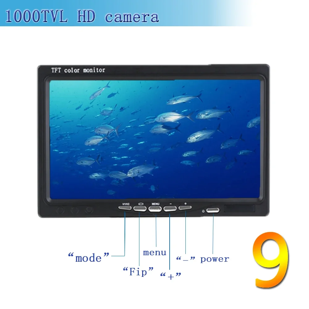 Эхолот F08A 9-дюймовая камера  – обзор и цена Underwater Fishing Camera