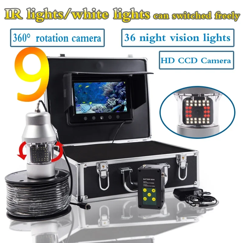 Эхолот F08A 9-дюймовая камера  – обзор и цена Underwater Fishing Camera