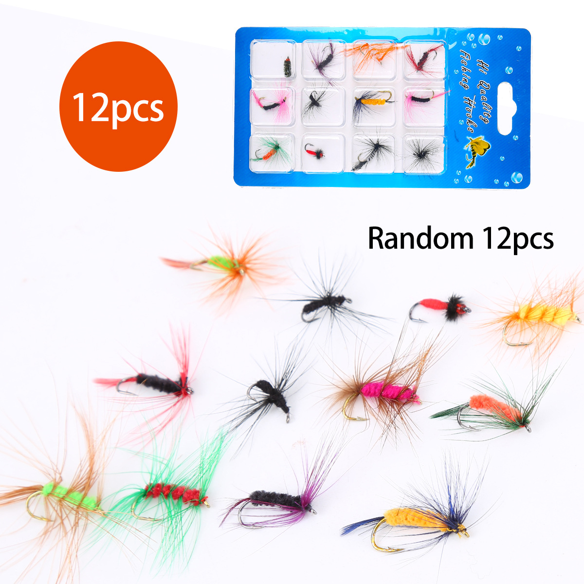 Набор из 12 нахлыстовых мушек, – обзор и цена Trout Fishing Lure