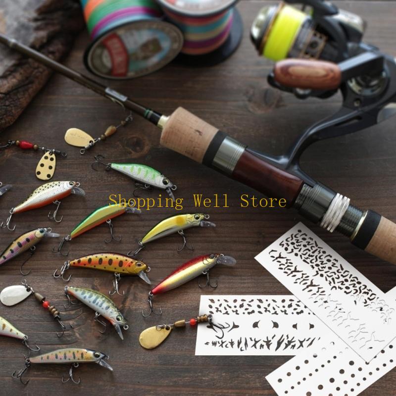KX4B 6 шт. шаблоны для рисован – обзор и цена Fishing Equipment Tackle